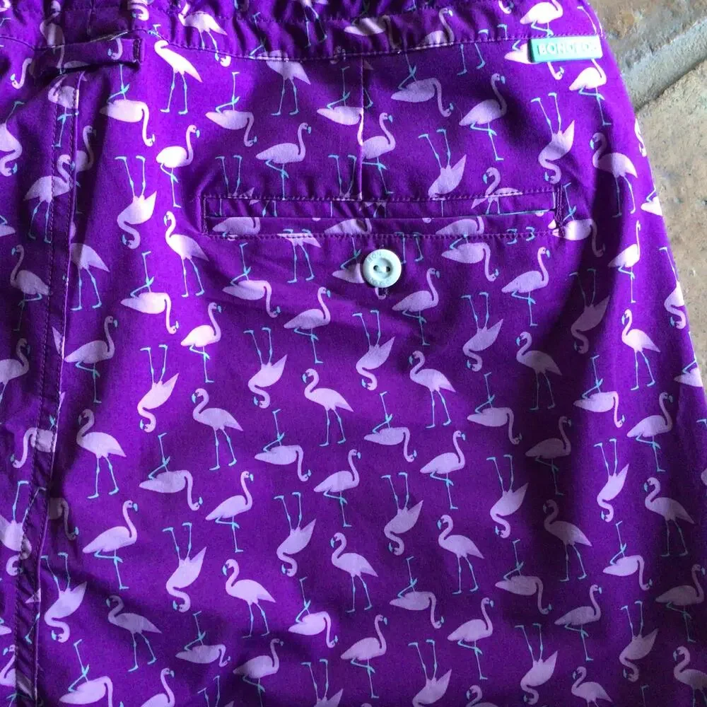 Bonobos Men's Flamingo Print Swim Trunks Sz 30